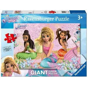 Ravensburger Puzzle Giant 24 pièces : Nerissa, Merlinda et Sasha - Sirènes Suprêmes pas cher