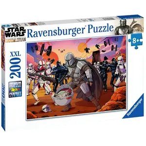 Comparateur de prix : Ravensburger Puzzle XXL 200 pièces - Star Wars : Le Mandalorien pour enfants - Neuf