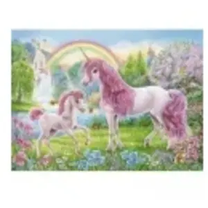 Puzzle 100 Pièces : Coloring Booklet - Licornes Magiquess, Ravensburger pas cher