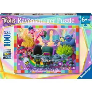 Puzzle 100 pièces XXL - La bande des Trolls / Trolls 3 - Ravensburger pas cher