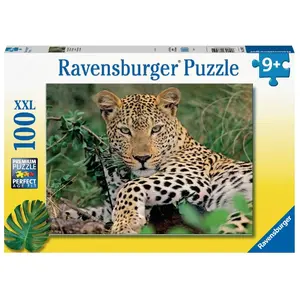 Ravensburger Puzzle XXL 100 pièces - Vivez l'aventure avec le léopard violet - Neuf