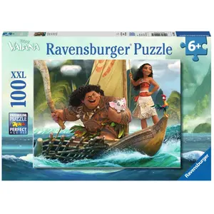 Puzzle 100 pièces XXL Ravensburger Vaiana et Maui Disney pas cher