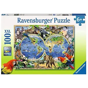 Ravensburger - 10540 3 - Puzzle - Animaux du Monde - 100 Pièces pas cher