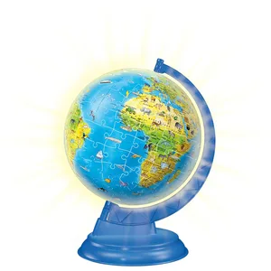 Comparateur de prix : Puzzle 3D - RAVENSBURGER - Globe du Monde Lumineux - 180 pièces - À partir de 6 ans - Mixte