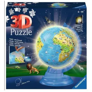 Comparateur de prix : Puzzle 3D Ravensburger Globe illuminé 188 pièces