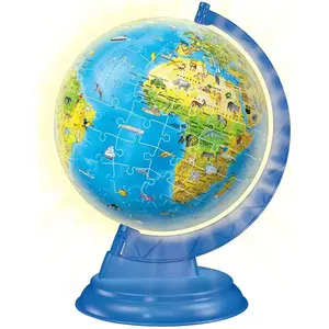 Comparateur de prix : Puzzle 3D - Mappemonde en Allemand 180 Pièces  Ravensburger
