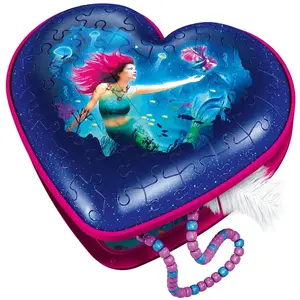 Puzzle 3D - Boite Coeur - Sirène 54 Pièces  Ravensburger