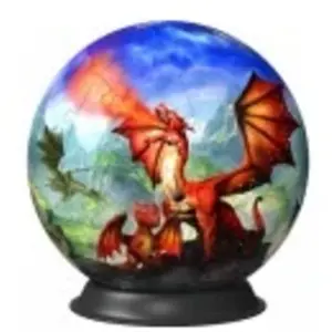 Puzzle 3D - Puzzle Balle - Dragons Mystiques 72 Pièces Ravensburger pas cher