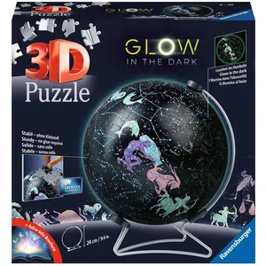 Comparateur de prix : Ravensburger Puzzle 3D 180 pièces Globe Phosphorescent