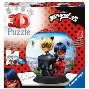Comparateur de prix : Puzzle 3D Ball 72 p - Miraculous  - Ravensburger Puzzle 3d  - 111671 