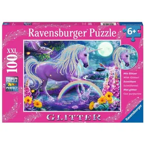 Puzzle enfant 100 pièces XXL - Licorne scintillante - Ravensburger pas cher