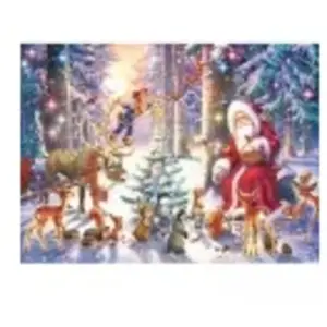 Puzzle Noël en forêt Ravensburger - 100 pièces XXL - Rouge - Paysage et nature