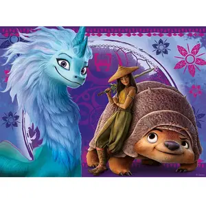 Ravensburger Puzzle 100 p XXL - Le monde fantastique de Raya / Disney Raya et le dernier dragon pas cher