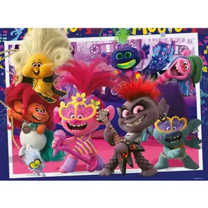 Puzzle 100 pièces XXL Ravensburger Chante à pleine voix Trolls 2 pas cher