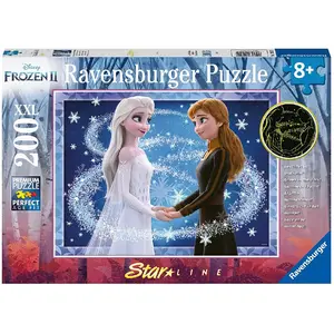 Puzzle 200 pièces phosphorescentes Ravensburger - Anna et Elsa pas cher