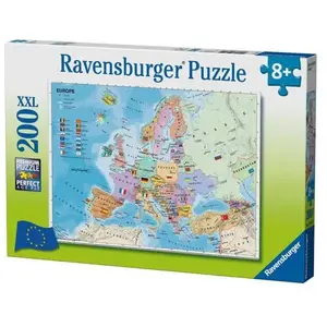 Comparateur de prix : Ravensburger Puzzle XXL 200 Pièces - Carte Géographique de l'Europe pour Enfants - Neuf