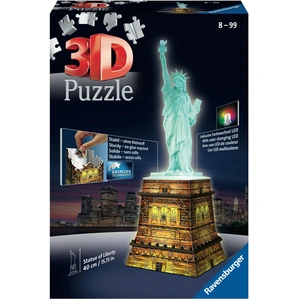Puzzle de 108 pièces 3D Statue de la Liberté illuminée Ravensburger TU