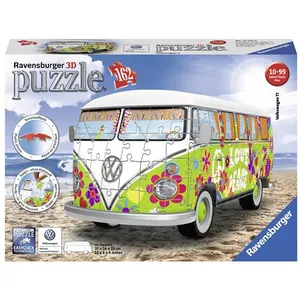 RAVENSBURGER Puzzle 3D Combi T1 Volkswagen Hippie Style 162 pièces pas cher