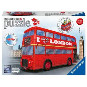 Comparateur de prix : Puzzle 3D Ravensburger Bus Londonien Rouge 216 pièces
