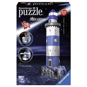 Puzzle 3D Phare illuminé - Ravensburger - 216 pièces - sans colle - LEDS couleur - Mixte - Dès 8 ans pas cher