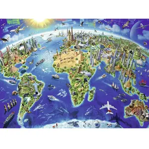 Ravensburger World Monuments - Carte XXL - Puzzle de 200 pièces pas cher