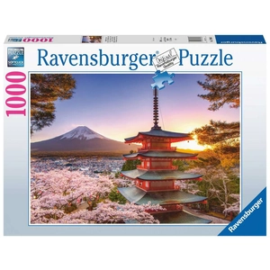 Ravensburger Puzzle 1000 pièces Cerisiers en fleurs du Mont Fuji - Adu... pas cher
