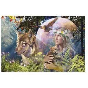 Comparateur de prix : Puzzle 3000 pièces - Loups au clair de lune - Ravensburger - Adulte - Dès 14 ans
