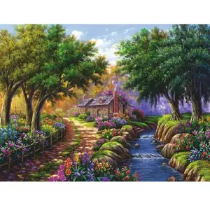 Ravensburger Puzzle 1500 pièces : Cottage au bord de la rivière pas cher