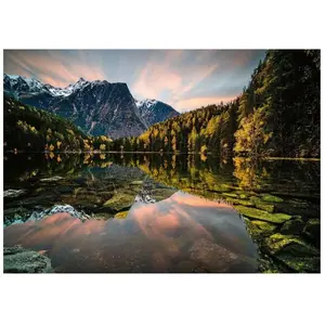 Ravensburger- Animaux Bijou Naturel Lac de Piburger-1000 pièces, 17326, Jaune