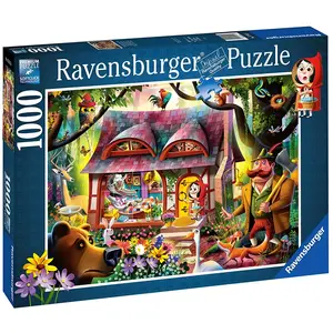 Ravensburger Puzzle Conte de Fées 1000 pièces le Petit Chaperon Rouge et le Loup Softclick Multicolore pas cher