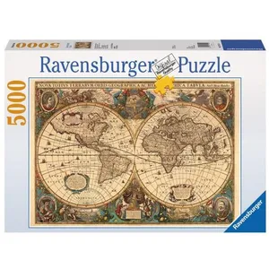 Comparateur de prix : Puzzle 5000 pièces Ravensburger - Mappemonde antique - Pour adultes dès 14 ans