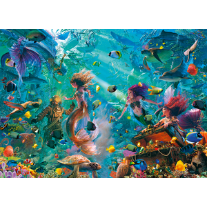 Comparateur de prix : Puzzle Ravensburger Royaume sous l'eau - 9000 pièces - Fantastique