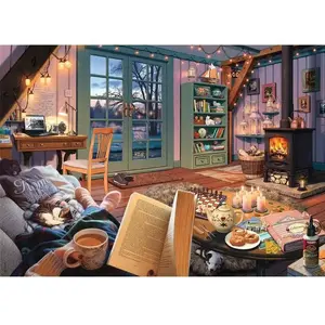 Ravensburger Cozy Retreat, 500 pièces, vacances, 12 ans pas cher