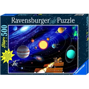 Puzzle 500 pièces Star Line Le système solaire Ravensburger TU pas cher