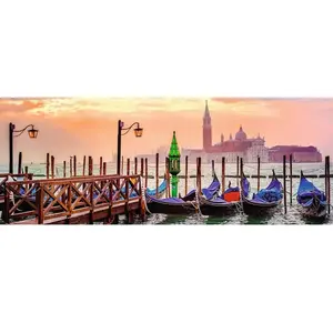 Puzzle 1000 pièces Ravensburger Gondoles à Venise Panorama pas cher