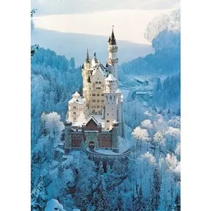 Ravensburger Puzzle Neuschwanstein en Hiver - 1500 Pièces pas cher