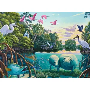 Puzzle 500 pièces Ravensburger - Lamantins pas cher