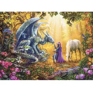 Ravensburger Puzzle Premium de 500 Pièces Softclick Thème Dragon Whisperer Multicolore pas cher