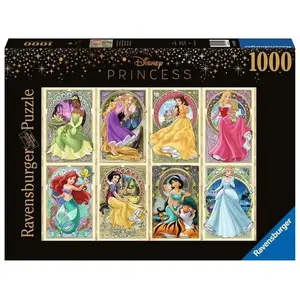 Puzzle de 1000 pièces Disney Princesses Art Nouveau Ravensburger TU pas cher