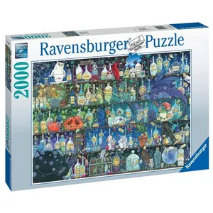 Comparateur de prix : Puzzle 2000 pièces Ravensburger L'étagère à potions Zoe Sandler
