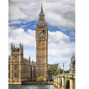 Ravensburger Puzzle 1500 p - Drôle de chat sur Big Ben pas cher