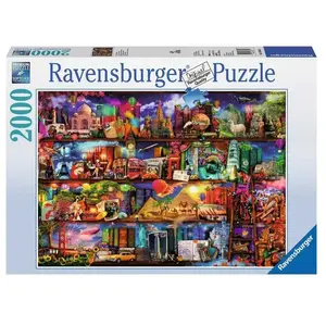 Puzzle 2000 Pièces Le monde des livres Ravensburger pas cher