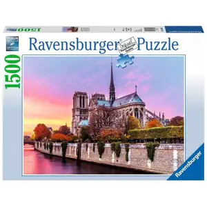 Puzzle Ravensburger Notre-Dame 1500 pièces - Architecture et monument - Mixte pas cher