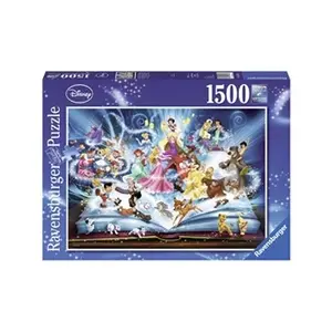 Puzzle 1500 pièces Ravensburger Le livre magique des contes Disney pas cher