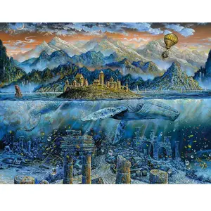 Puzzle Ravensburger 2000 pièces - Sage Baleine - Animaux pas cher