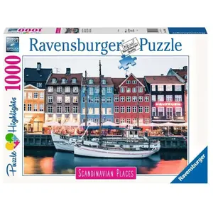 Puzzle 1000 p - Copenhague, Danemark (Puzzle Highlights) - Ravensburger Puzzle - 167395 pas cher