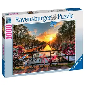 Vélos à Amsterdam Puzzle 1000 pièces - Ravensburger Puzzle - RAV-196067 pas cher