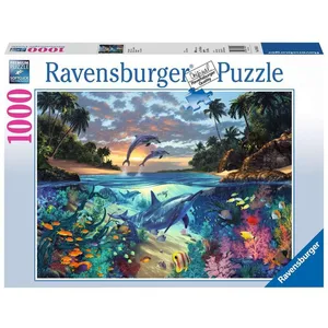 Ravensburger - Puzzle Adulte - Puzzle 1000 p - Baie de coraux - 19145 pas cher