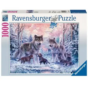 Ravensburger - Puzzle Adulte - Puzzle 1000 p - Loups arctiques - 19146 pas cher