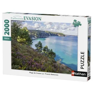 Puzzle 2000 pièces Nathan Plage de Crozon pas cher